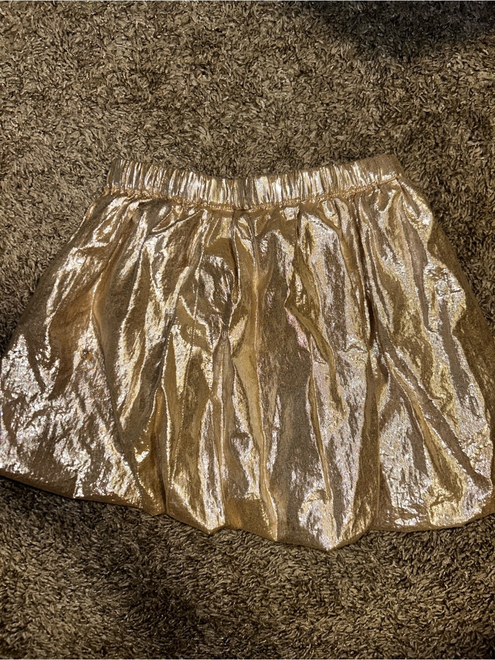 Crewcuts Metallic Gold Girls' Skirt